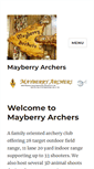 Mobile Screenshot of mayberryarchers.org