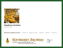 Tablet Screenshot of mayberryarchers.org